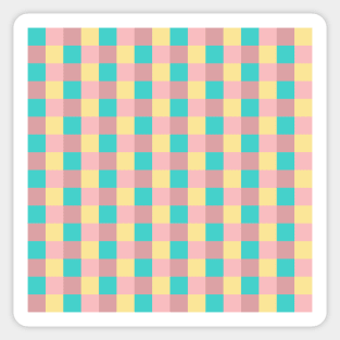 Seamless Checkered Geometric Pattern Sticker